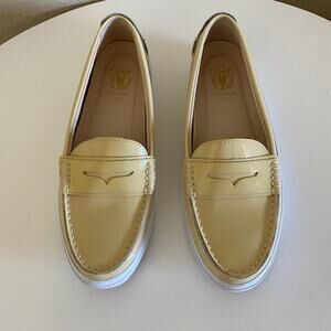 Cole Haan Pinch Maine Classic‎ Patent Leather Loafers Pale Yellow Women's 9B